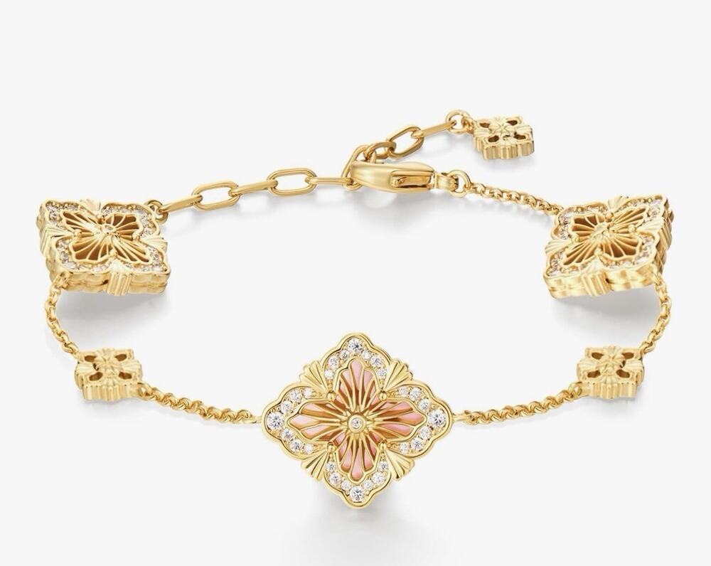 Cicy Bell 18k Gold Plated Clover Bracelet
